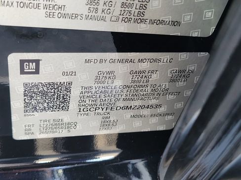 Used 2021 Chevrolet Silverado 1500 LT Trail Boss w/ Convenience Package II image 34