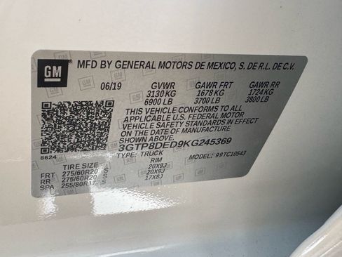 Used 2019 GMC Sierra 1500 SLT RWD image 36