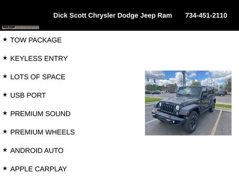 Used 2017 Jeep Wrangler Unlimited Rubicon AWD/4WD image 4