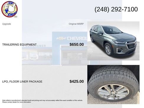 Used 2023 Chevrolet Traverse LT w/ LPO, Floor Liner Package image 5