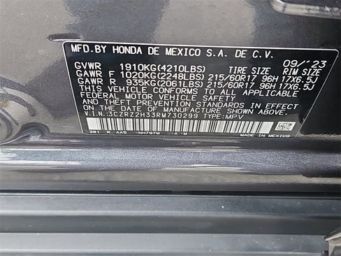 Certified 2024 Honda HR-V LX image 13