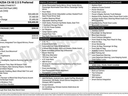 New 2026 MAZDA CX-50 AWD 2.5 S w/ Weather Package image 2