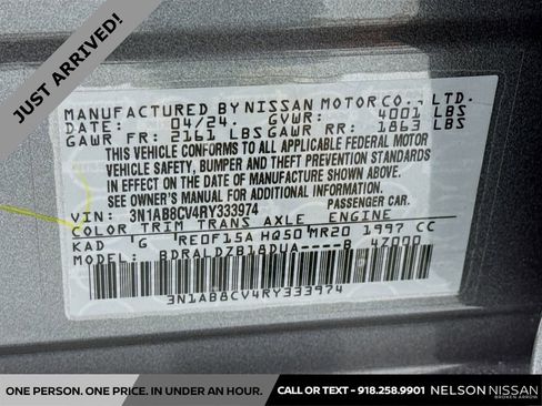 Certified 2024 Nissan Sentra SV image 29