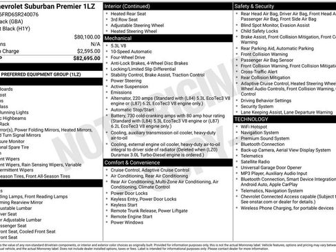Used 2025 Chevrolet Suburban Premier AWD/4WD image 6