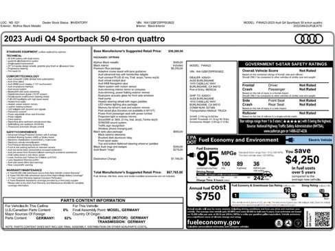 Used 2023 Audi Q4 e-tron Premium Plus w/ Premium Plus image 2