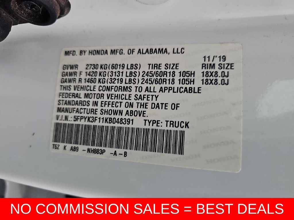 Used 2019 Honda Ridgeline Sport image 40