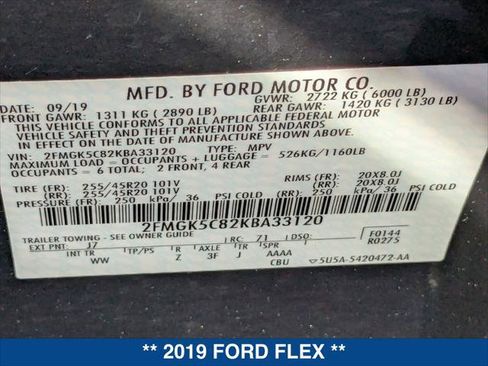 Used 2019 Ford Flex SEL w/ Equipment Group 202A image 25