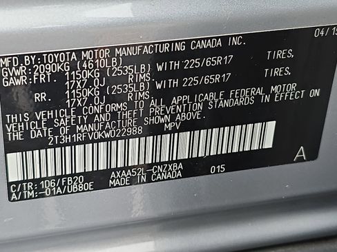 Used 2019 Toyota RAV4 LE image 33