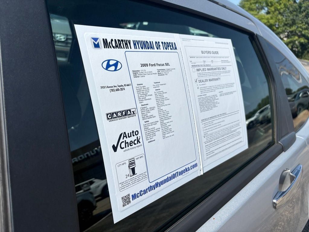 Used 2009 Ford Focus SEL FWD image 28
