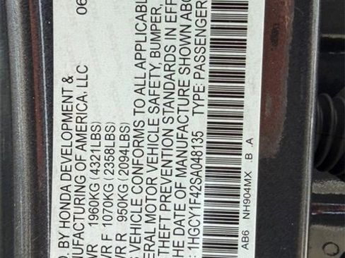 Certified 2025 Honda Accord SE image 24