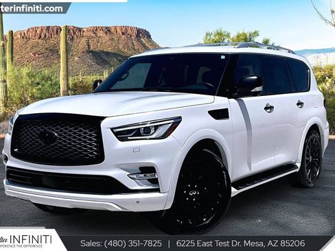 Used 2021 INFINITI QX80 Sensory w/ Cargo Package RWD image 1