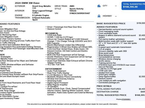 Used 2024 BMW XM image 3