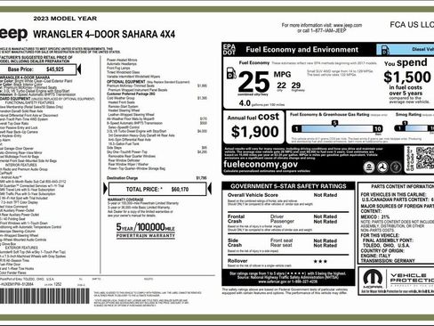 Used 2023 Jeep Wrangler Sahara w/ Cold Weather Group image 4