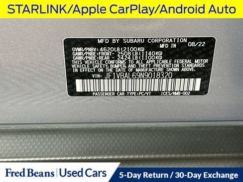 Used 2022 Subaru WRX Limited w/ Popular Package #2 AWD/4WD image 39
