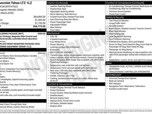Used 2015 Chevrolet Tahoe LTZ w/ Max Trailering Package AWD/4WD image 8