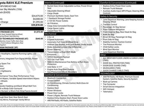 Certified 2024 Toyota RAV4 XLE Premium w/ Weather Package AWD/4WD image 46