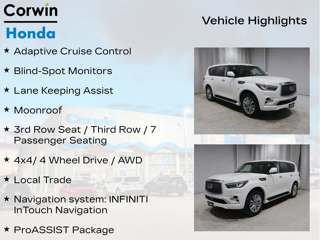 Used 2019 INFINITI QX80 Luxe w/ Proassist Package AWD/4WD image 11