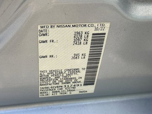 Certified 2023 Nissan Altima 2.5 SL FWD image 29