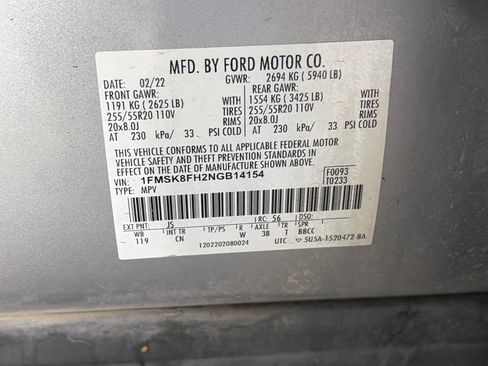 Used 2022 Ford Explorer Limited image 9