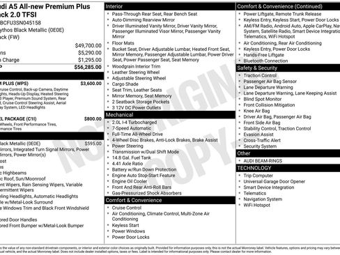 Certified 2025 Audi A5 2.0T Premium Plus w/ Premium Plus image 32