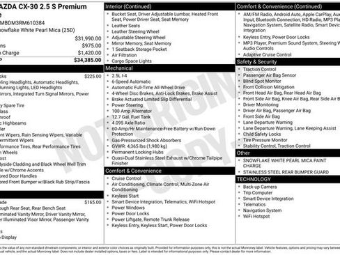 Certified 2024 MAZDA CX-30 AWD 2.5 S w/ Premium Package image 40