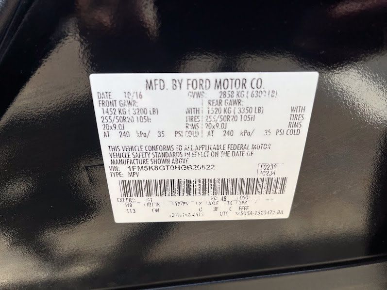 Used 2017 Ford Explorer Sport w/ Equipment Group 401A AWD/4WD image 7