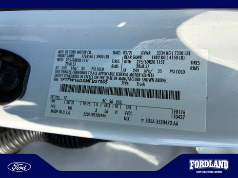 Used 2021 Ford F150 Lariat w/ Equipment Group 502A High AWD/4WD image 25
