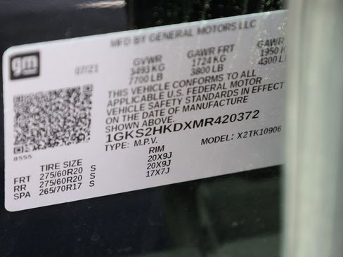Used 2021 GMC Yukon XL AT4 w/ Rear Media and Nav Package AWD/4WD image 43
