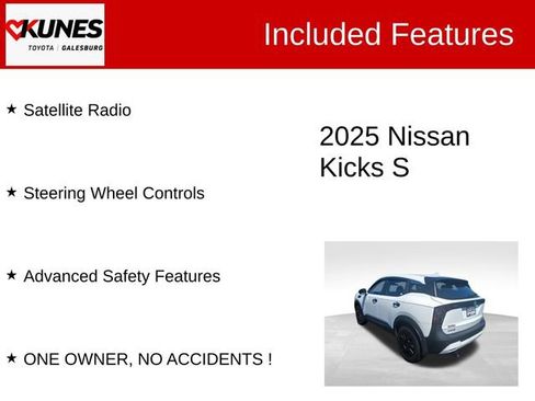 Used 2025 Nissan Kicks S AWD/4WD image 3