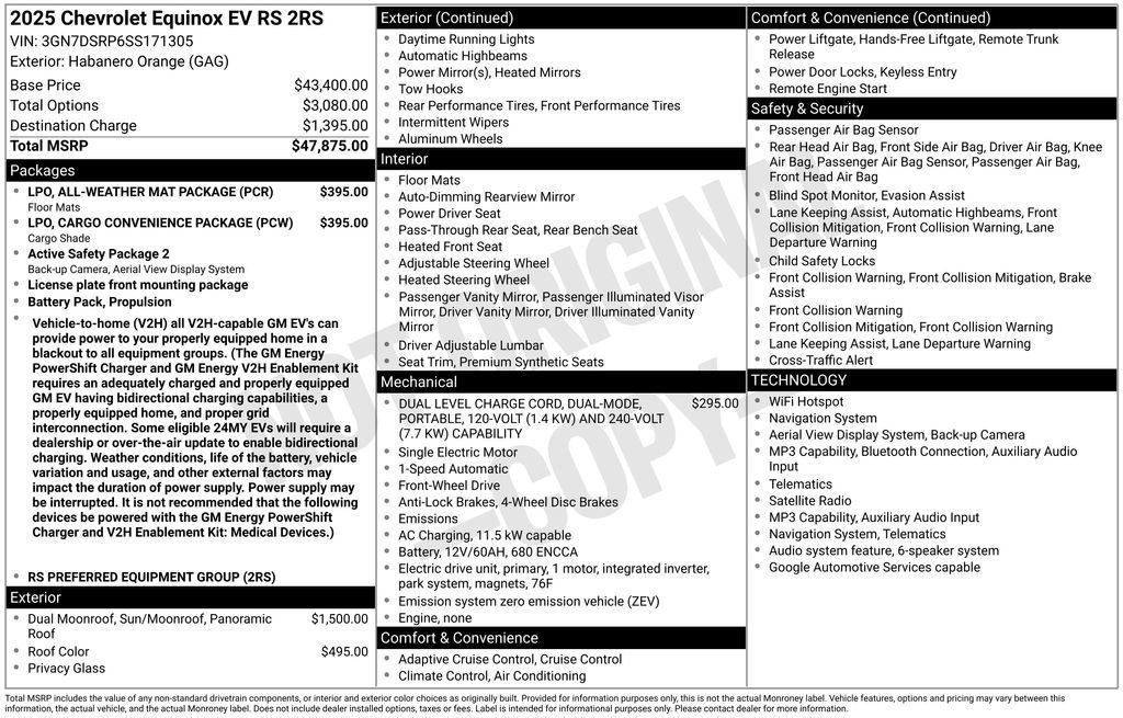 Used 2025 Chevrolet Equinox EV RS FWD image 6