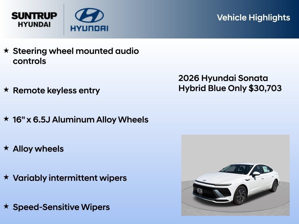 New 2026 Hyundai Sonata Blue FWD image 7