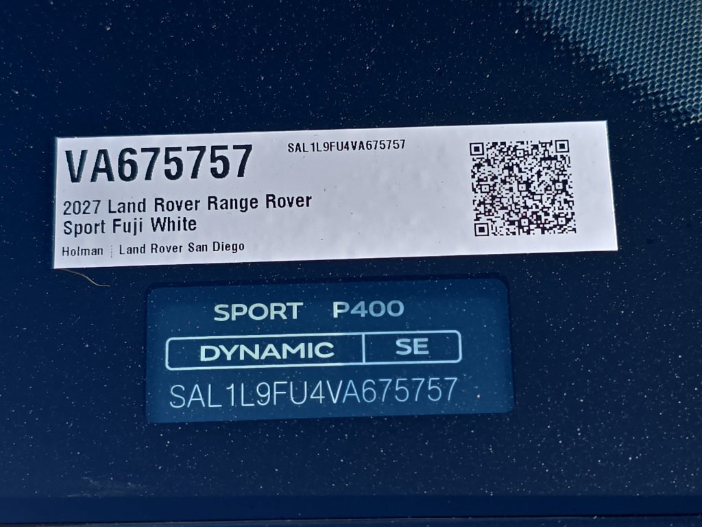 New 2027 Land Rover Range Rover Sport Dynamic SE AWD/4WD image 37