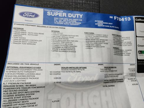 Used 2024 Ford F250 XLT w/ Tremor Off-Road Package image 62