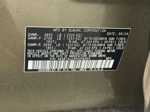 Used 2024 Subaru Outback Onyx Edition AWD/4WD image 9