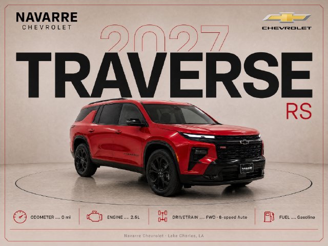 New 2027 Chevrolet Traverse RS FWD image 1