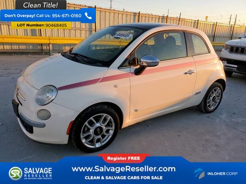 Used 2012 FIAT 500 Lounge w/ Pink Ribbon Special Edition FWD image 1
