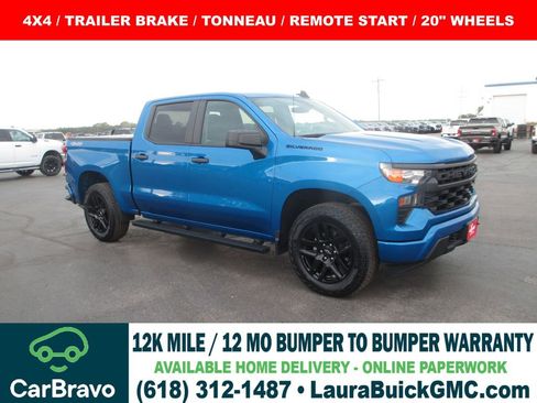 Used 2023 Chevrolet Silverado 1500 Custom w/ LPO, Dark Essentials Package AWD/4WD image 1