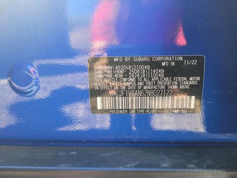 Used 2022 Subaru WRX Limited image 33