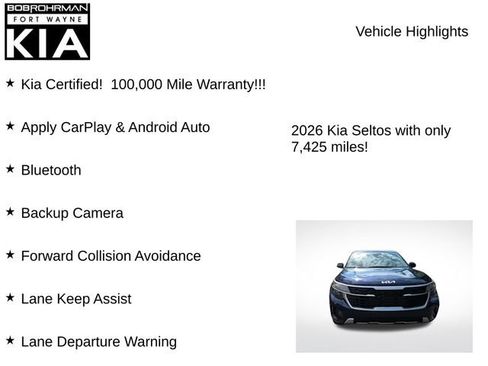 Certified 2026 Kia Seltos LX FWD image 7