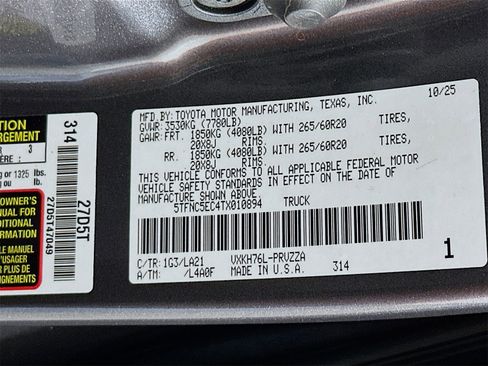 New 2026 Toyota Tundra Platinum image 33