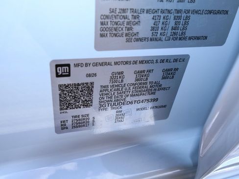 New 2026 GMC Sierra 1500 SLT w/ SLT Premium Package AWD/4WD image 33