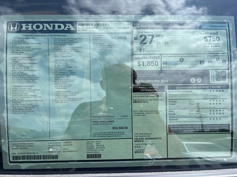 Used 2026 Honda HR-V EX-L image 20