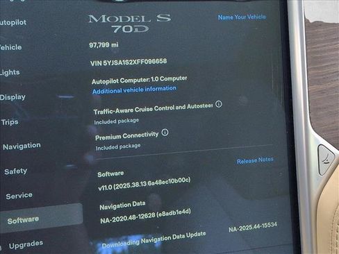 Used 2015 Tesla Model S 70D AWD/4WD image 11