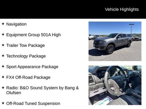 Certified 2023 Ford Ranger Lariat w/ Equipment Group 501A High AWD/4WD image 8