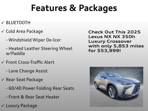 Used 2025 Lexus NX 300h 350h Luxury image 12