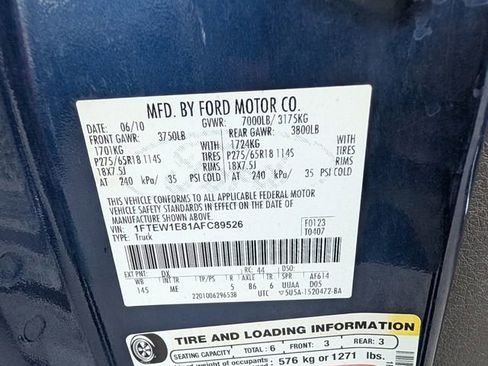 Used 2010 Ford F150 4x4 SuperCrew image 28