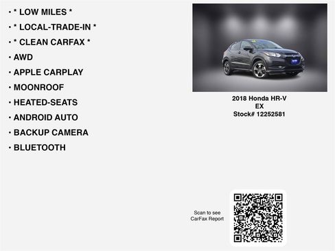 Used 2018 Honda HR-V EX image 7