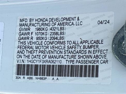Certified 2024 Honda Accord EX image 35