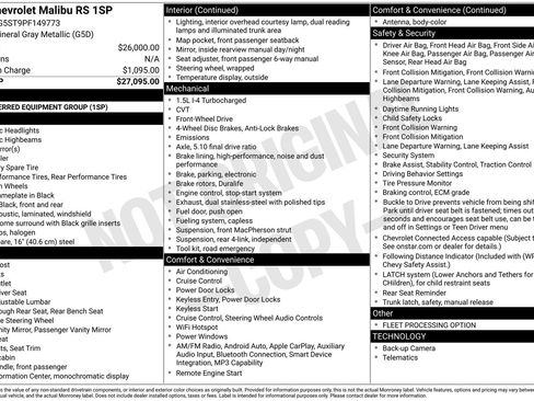 Used 2023 Chevrolet Malibu RS FWD image 12