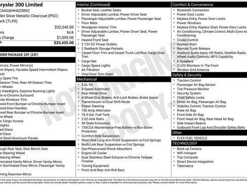 Used 2017 Chrysler 300 Limited RWD image 34